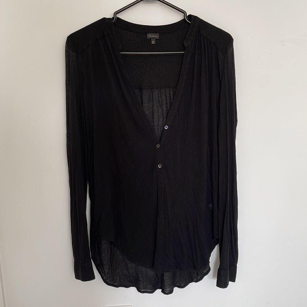 T.babaton Henley in black. From Aritzia